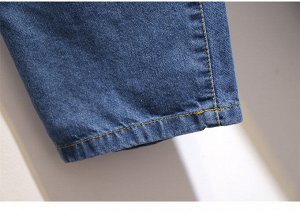 Женские прямые джинсы-oversize с дырками, цвет синий