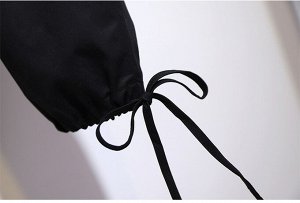 Брюки женские в стиле "Сафари" с накладными карманами, цвет черный