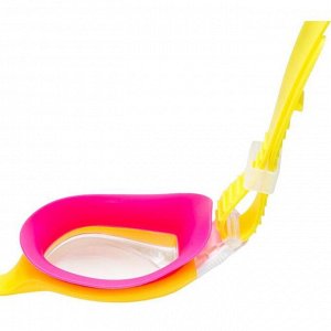 СИМА-ЛЕНД Очки для плавания Atemi B603, детские, силикон, цвет жёлтый/розовый