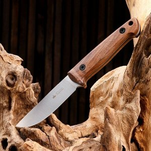 Нож охотничий "Никки" с ножнами, сталь - AUS8, рукоять - дерево