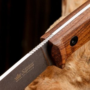 Нож охотничий "Никки" с ножнами, сталь - AUS8, рукоять - дерево