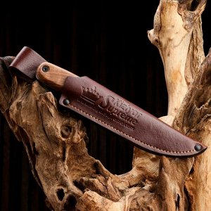 Нож охотничий "Колада" с ножнами, сталь - AUS8, рукоять - дерево