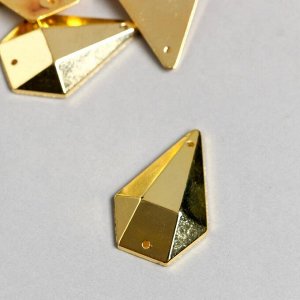 Декор для творчества пластик "Золотой бриллиант" набор 20 гр 2,8х1,9 см