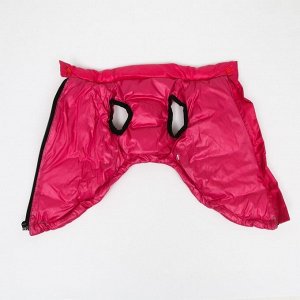 Куртка для собак со шлейкой,  размер 8 (ДС 23 см, ОГ 30 см, ОШ 22 см), розовая