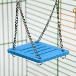 Качели для грызунов на цепочках, 8,5 х 7 см, вспененный ПВХ, голубые 6980807