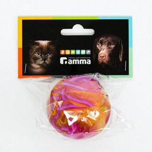 Игрушка для собак из резины "Мяч литой средний", каучук, 6 см, микс цветов