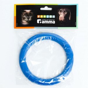Игрушка для собак Gamma "Кольцо большое" литое, каучук, 15 см, микс цветов
