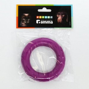 Гамма Игрушка для собак Gamma &quot;Кольцо&quot; литое, каучук, 10 см, микс цветов