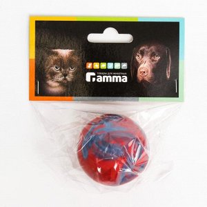 Игрушка для собак из резины "Мяч литой малый", каучук, 5 см, микс цветов
