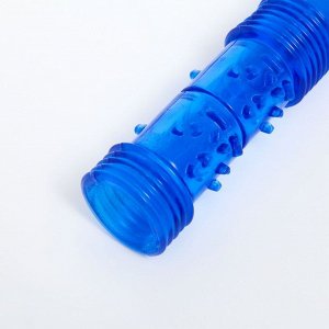 Игрушка тренировочная жевательная "Палка" полая, 24,5 см, синяя