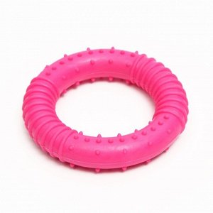 Игрушка жевательная "Кусочек солнца", TPR, 8 см, розовая