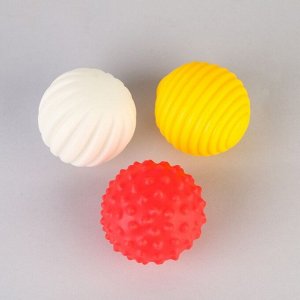 Набор мячей для собак «Хороший мопс», 3 мяча