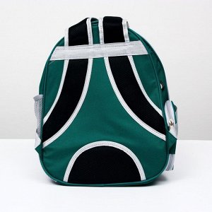 Рюкзак для переноски животных, прозрачный, 31 х 28 х 42 см, зелёный