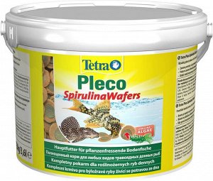 TetraPleco Spirulina Wafers корм для сомов крупные чипсы 3,6 л