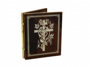 Икона из обсидиана складень православный "Семистрельная" 95*115мм