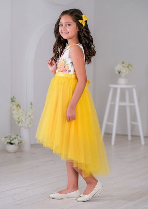 Венди нарядное платье желтый