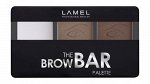 Lamel Набор для бровей (тени и воск) The Brow Bar Palette 403, коричневый/темно-коричневый § *  NEW