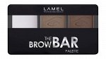Lamel Набор для бровей (тени и воск) The Brow Bar Palette 403, коричневый/темно-коричневый § *  new
