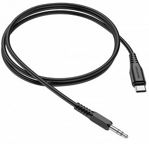 Аудио-кабель Borofone BL8 Type-C - Jack 3.5, 1 м, черный