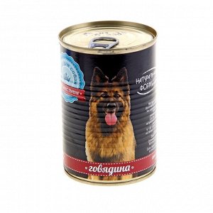 Корм для собак "НАТУРАЛЬНАЯ ФОРМУЛА",говядина, ж/б, 410 гр