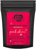 *MONOLOVE BIO Кокосовый скраб-шиммер для тела Розовый блеск Арбуз - Сквален, 150 гр #