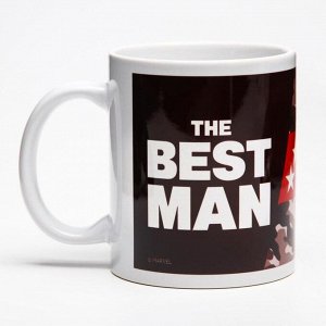 MARVEL Кружка сублимация &quot;The best man&quot;, Мстители 350 мл.