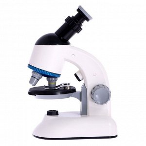 Микроскоп детский «Набор биолога в чемодане» кратность х40, х100, х640, подсветка, цвет белый
