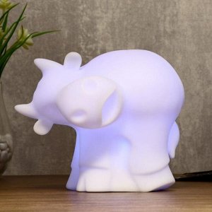 Светильник ночник, LED 0.5 Вт, белый, батарейка 3хAA