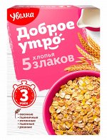 Увелка хлопья  5-ти злаковые 350гр.кор.