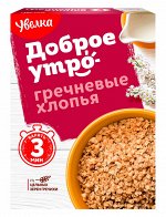 Увелка хлопья  гречневые 400гр.кор.