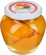 Персики половинки в легком сиропе 540 гр. ст/б