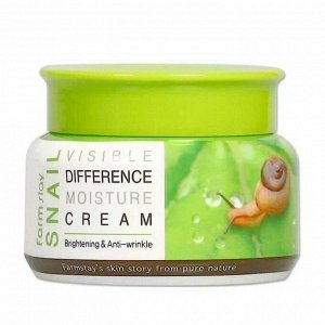 Крем для лица с экстрактом слизи улитки FarmStay Snail Visible Difference Moisture Cream, 100 г