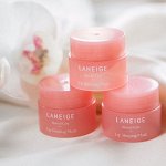 Ночная маска для губ Laneige Lip sleeping mask 3 гр. (наклейки на русском языке нет РОЗОВАЯ УП,), шт