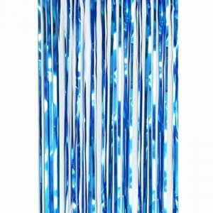 Мишура-дождик 10см, длина 1,5м, синий (Россия)