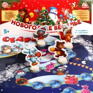 Настольная игра-бродилка «Новогоднее веселье», 10 карт