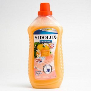 Чистящее средство для пола Sidolux, "Апельсиновое Марсельское мыло", 1 л
