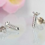 Серьги из стерлингового серебра, 1 пара