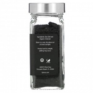 The Spice Lab, Гавайская морская соль из черной лавы, мелкое зерно, 121 г