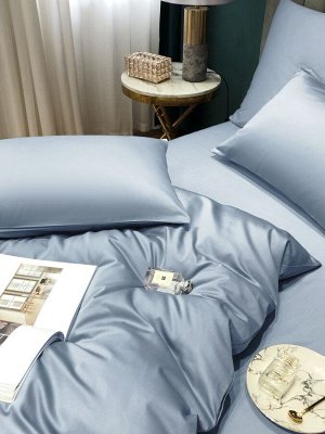 Швейный цех "Маруся" Комплект постельного белья САТИН PREMIUM цвет КОЛОТЫЙ ЛЕД 1,5 спальный