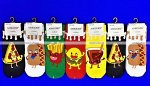 3 ПАРЫ - AMIGOBS укороченные цветные носки с принтом &quot;Еда&quot; арт. 1116 - 3 ПАРЫ