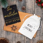 Набор в мешочке &quot;Merry Christmas&quot; полотенце 40х73см, формочки для запекания 3 шт