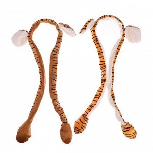 Карнавальный ободок «Тигр» с ушками, цвета МИКС