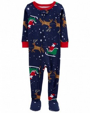 1-Piece Reindeer 100% Snug Fit Cott...