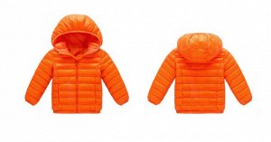 Демисезонная детская куртка, цвет оранжевый