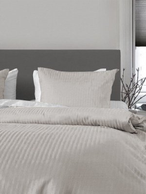 Комплект постельного белья СТРАЙП САТИН PREMIUM цвет Сладкая - МАГИЯ 2 спальный с простыней на резинке
