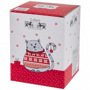 Банка БАНКА ДЛЯ СЫПУЧИХ ПРОДУКТОВ С КЛИПСОЙ КОЛЛЕКЦИЯ "CHRISTMAS GIFT" 14.1X10.2X16.2 СМ 
Материал: Керамика