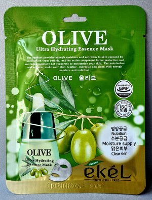 Mask Pack Olive Маска для лица тканевая с экстрактом оливы 25мл, Корея