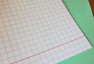 Тетрадь ЗЕЛЁНАЯ обложка 12 листов HATBER, офсет, КРУПНАЯ клетка с полями, 12Т5B8 05112, T058091
