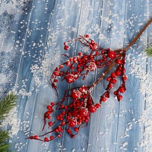 Декор "Зимнее очарование" подмёрзшие ягоды, 25 см