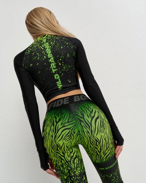 Рашгард Bona Fide: Rashguard Move Up Tiger Lily "Acid Green"